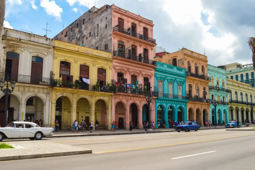 colourful colonial buildings in Havana, Cuba