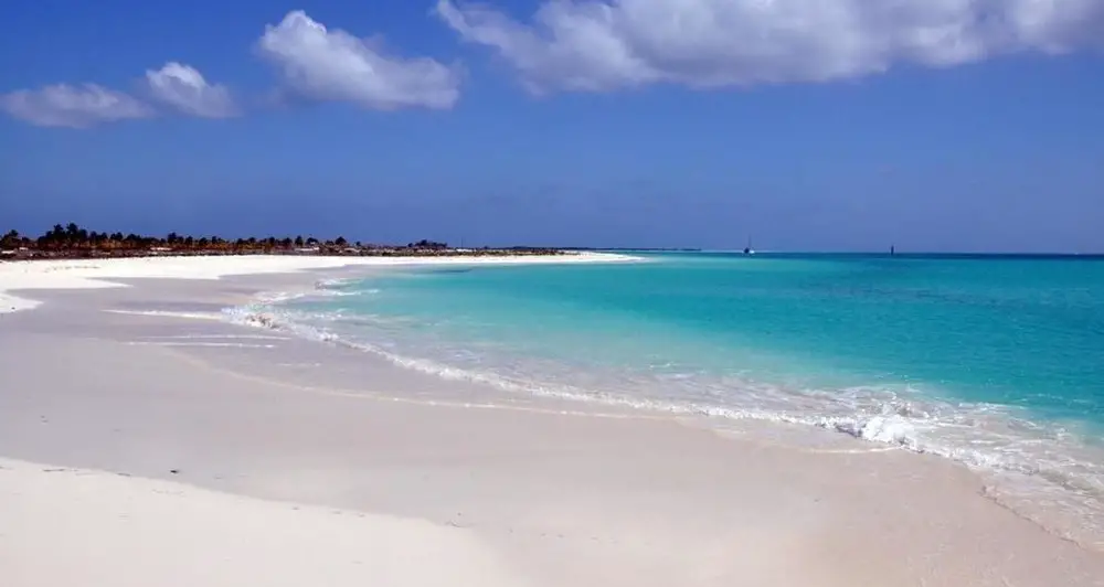 bright white sand and aqua water of varadero cuba