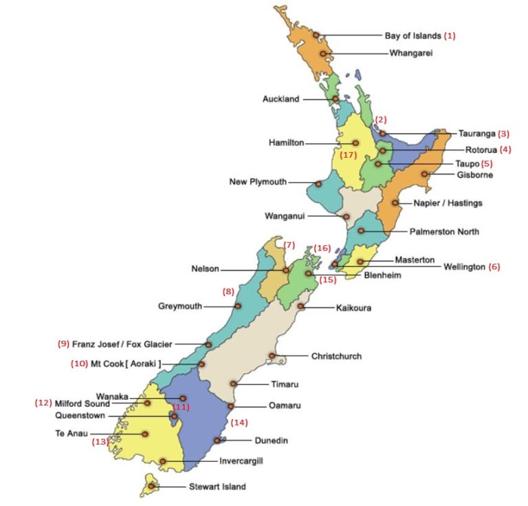 New Zealand road trip itinerary suggestion