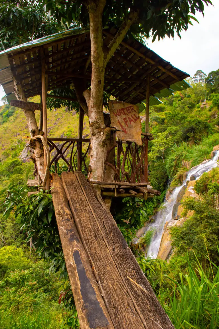 viewing platform at kithal ella waterfall