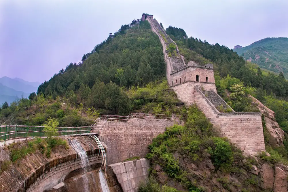 dam by the great wall of china