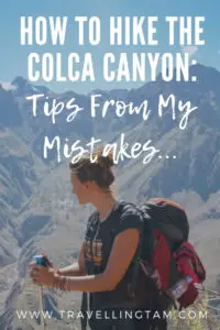 colca canyon hiking tips pinterest icon