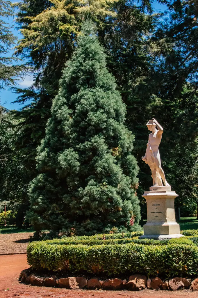 Statues in botanical gardens in Ballarat