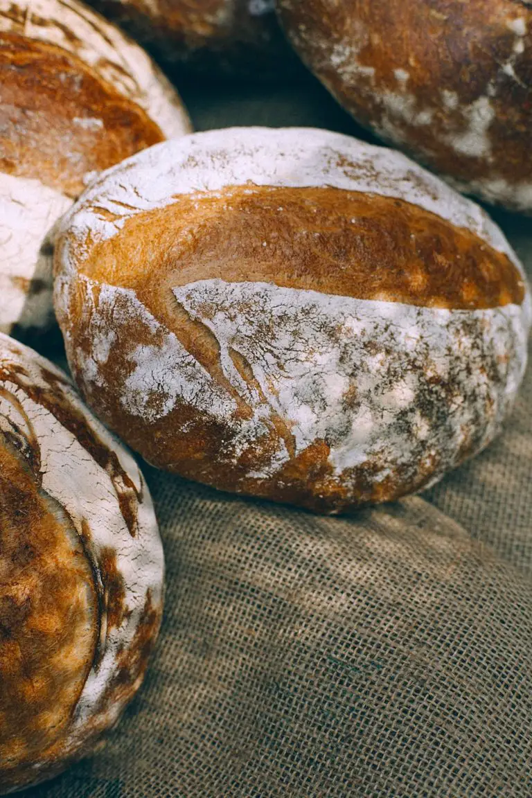 close up of bread at a market