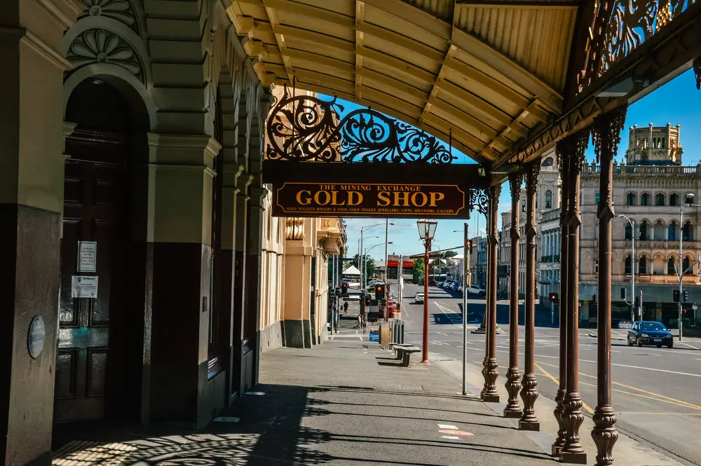 exterior of the gold shoppe in ballarat victoria