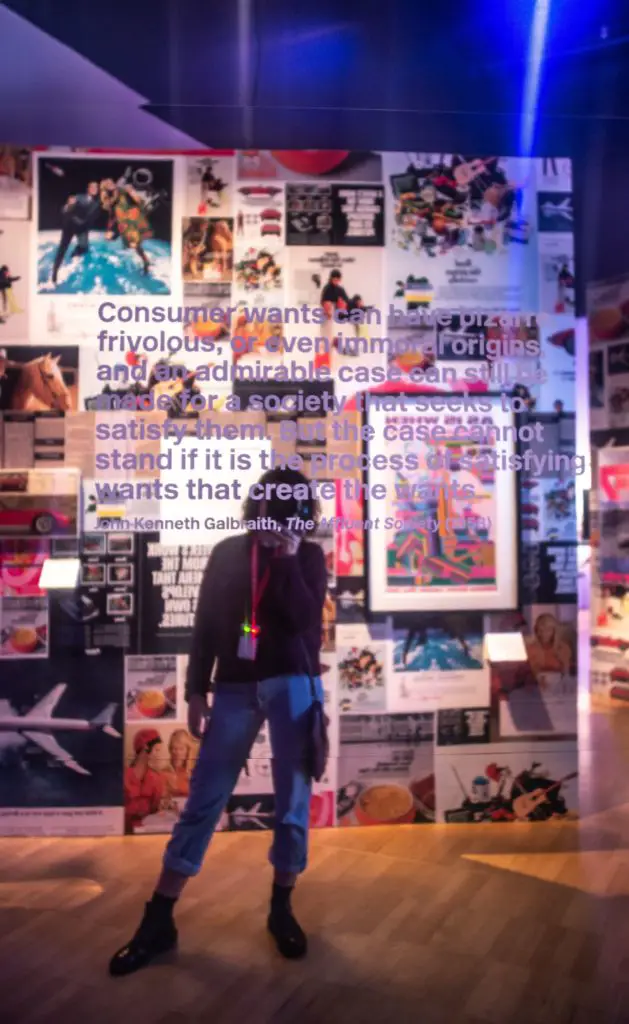 mirror selfie at the Records and Rebels Exhibition at Melbourne Museum 