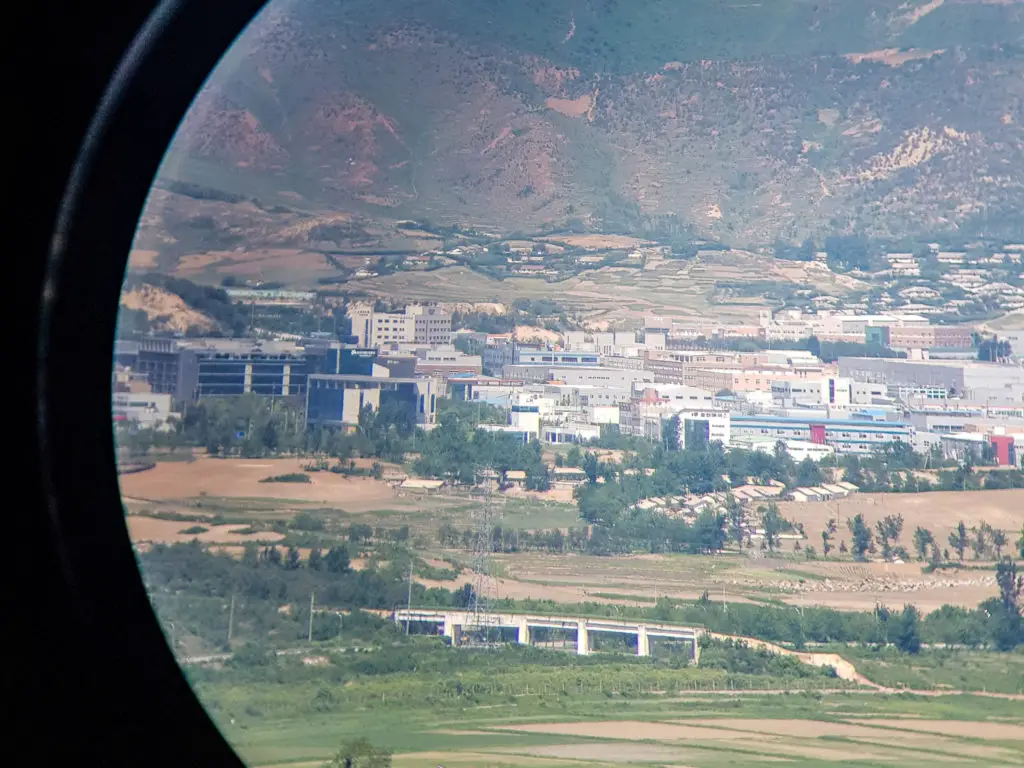 Dorasan Observatory north korea factory view