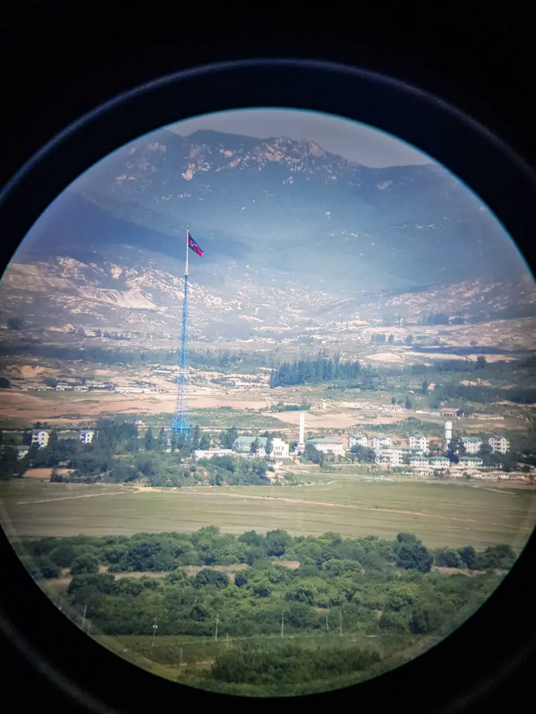 North Korea through a telescope