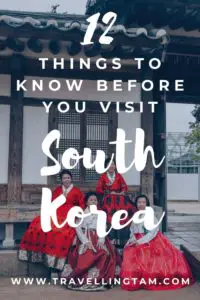 things to know before visiting korea 