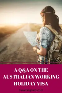 girl backpacking australia
