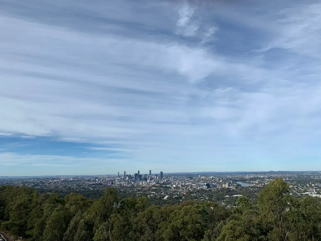 view from the top of mt coot-tha
