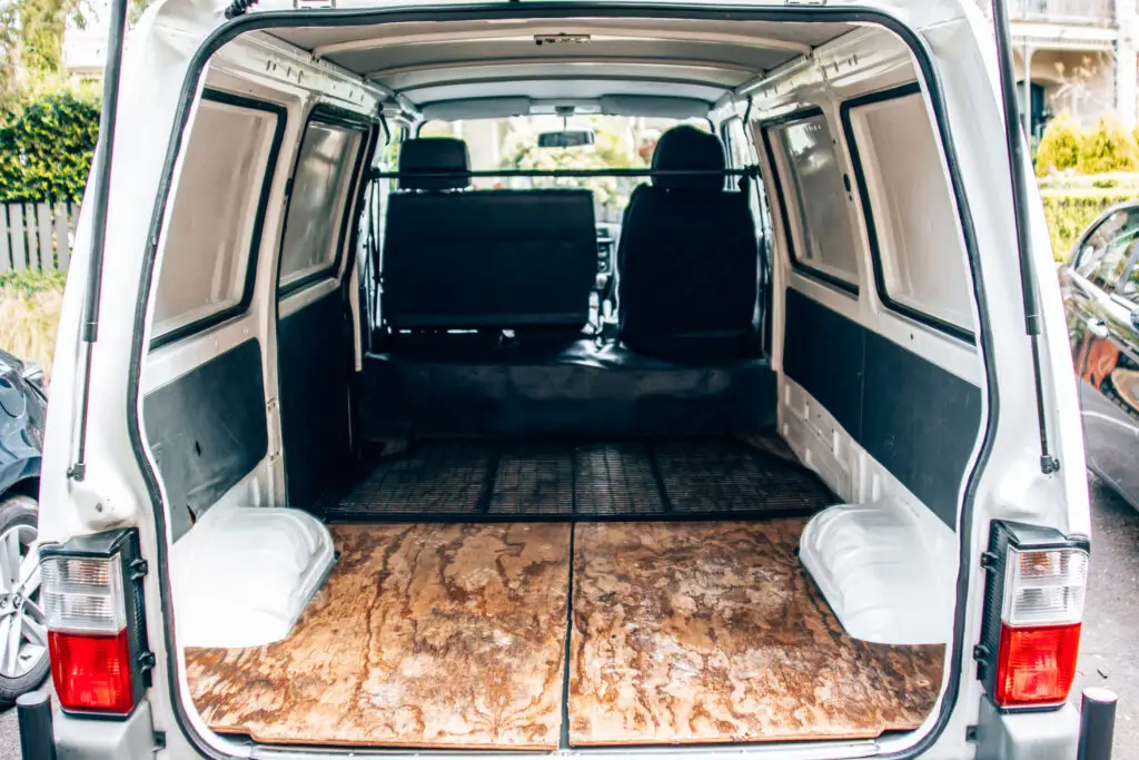 inside a ford econovan