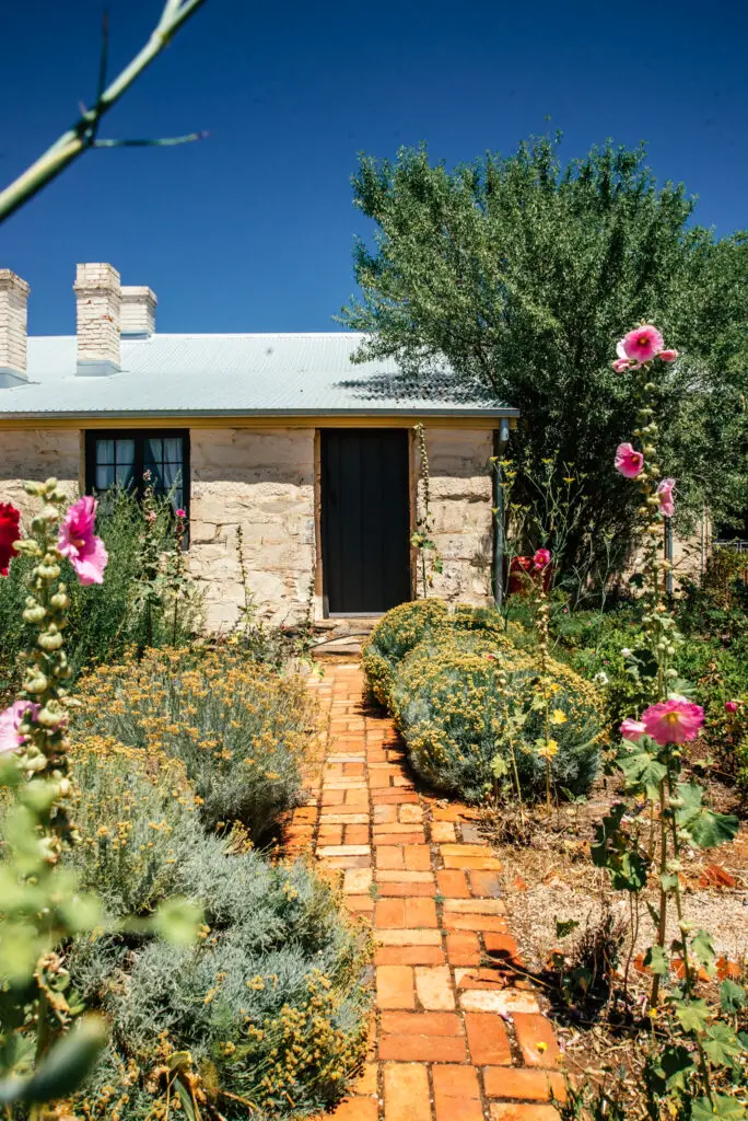 historic mining cottage from 1850 with cottage garden