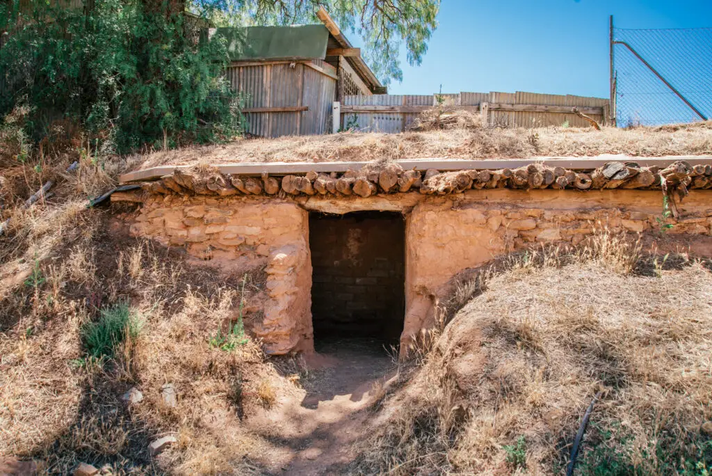 miners house dug out from the earth