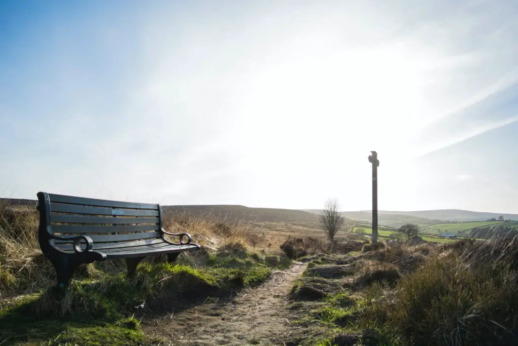 bench on North Yorkshire Moors