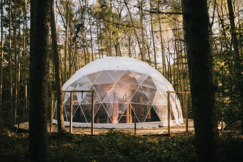 bubble tent glamping yorkshire