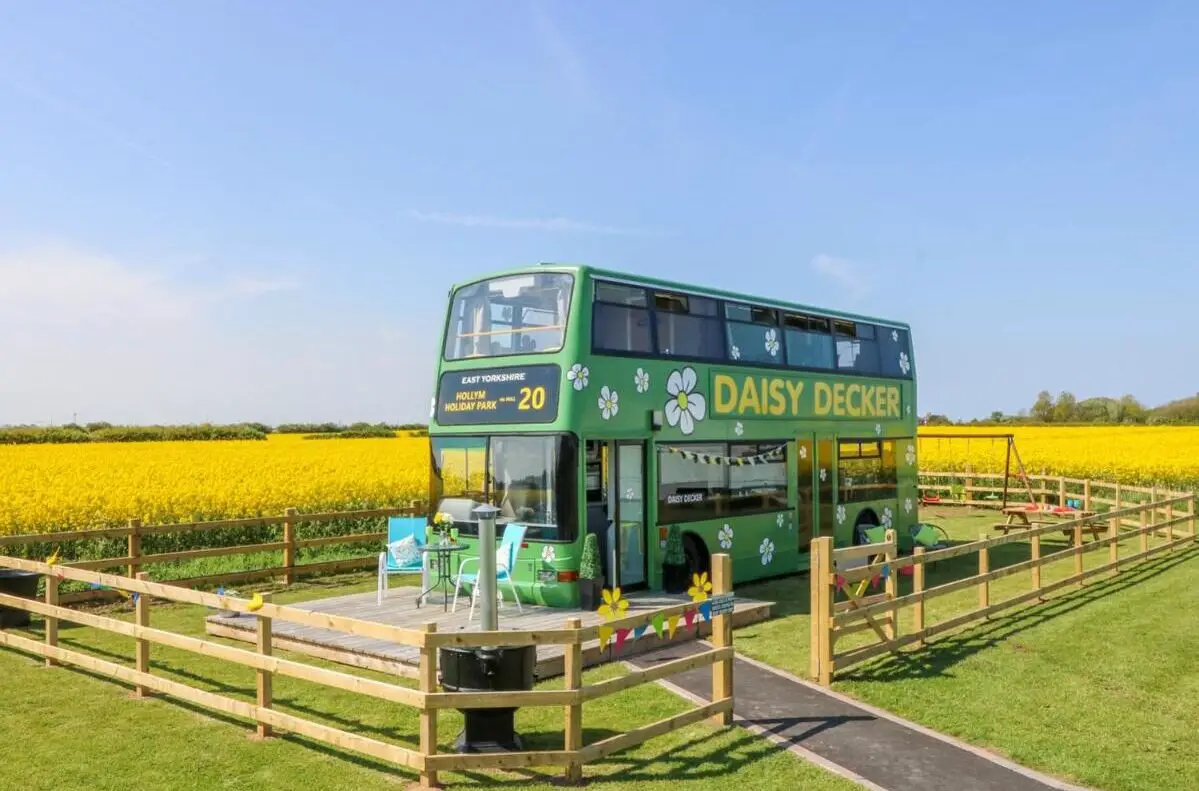 unique accommodation in Yorkshire - a double decker bus