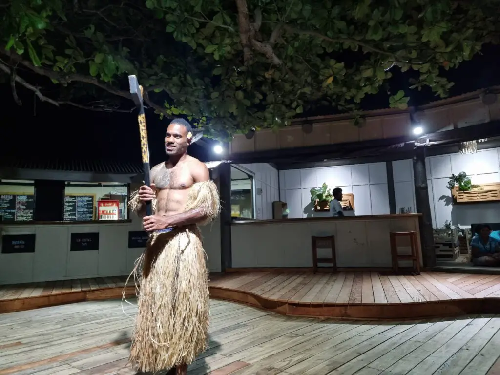 Fiji traditional warrior dance min