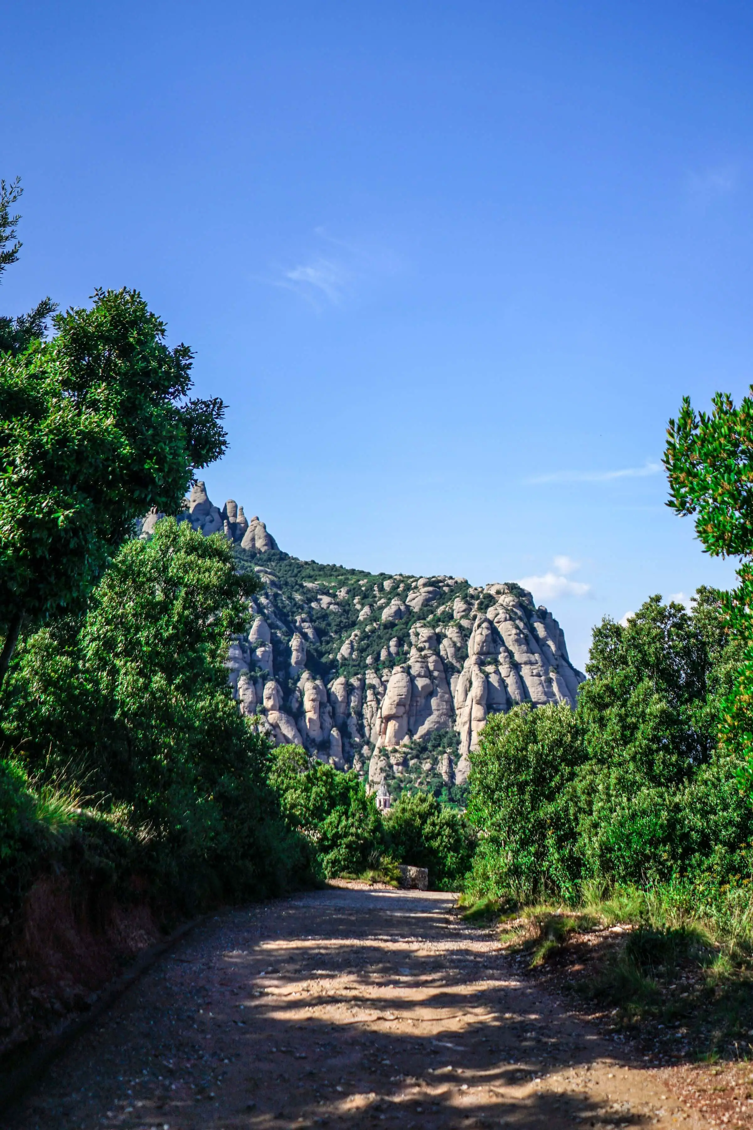 Montserrat national park walking trail