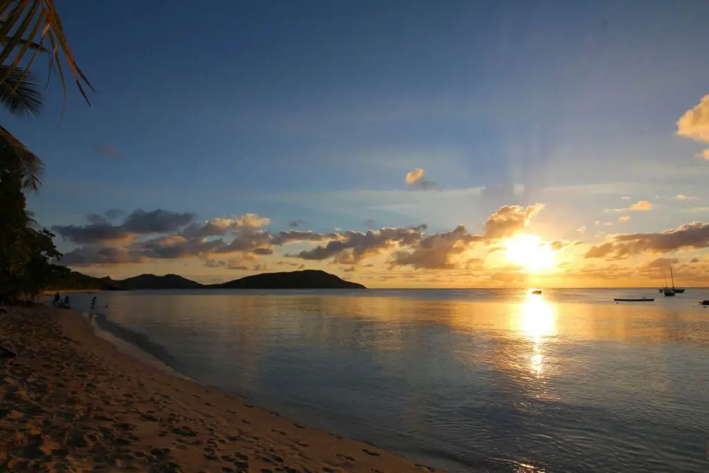 nacula island sunset