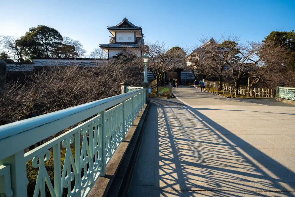 the entrance to Kanazawa Castle