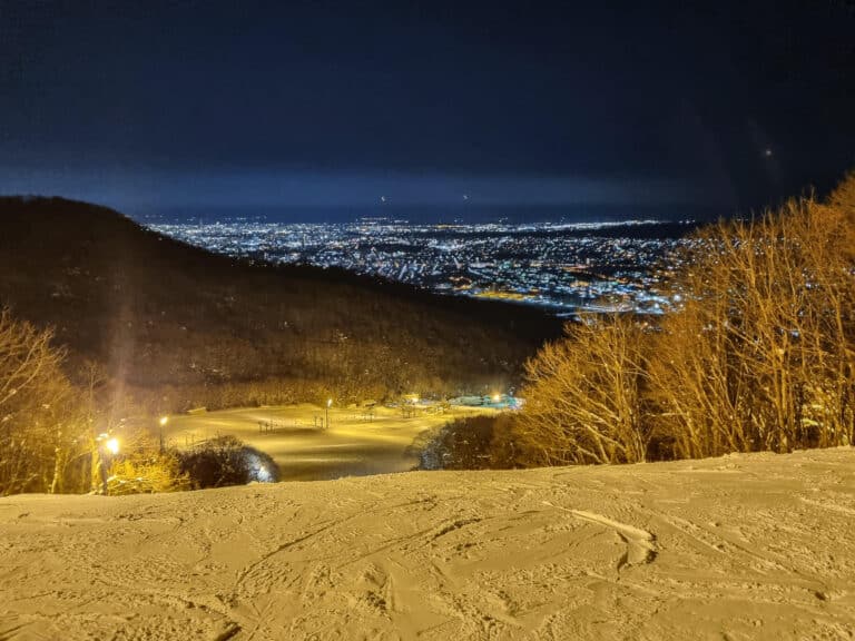 night skiing at Mount Moiwa Sapporo
