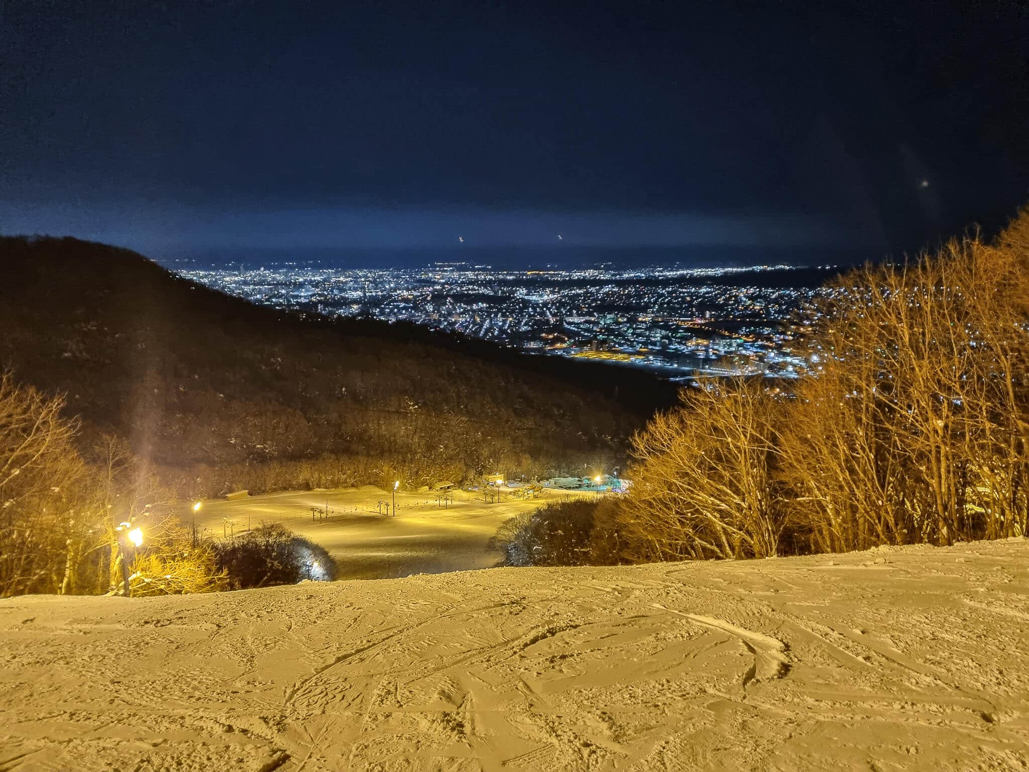 A Magical Night Skiing at Mt. Moiwa, Sapporo